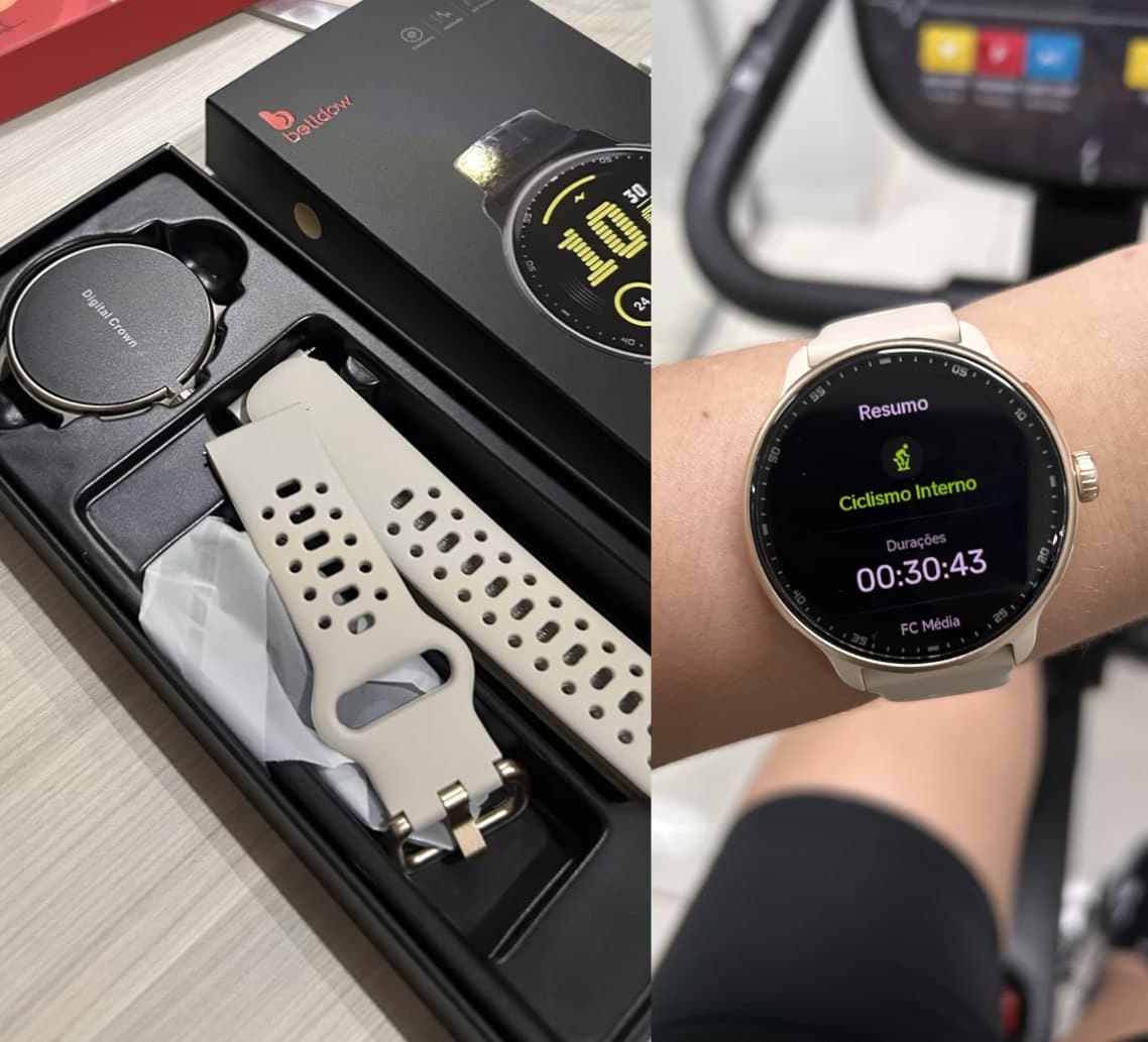Relógio Smartwatch Bettdow Amoled Esportivo Gps Titanium