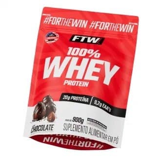 Whey Protein 100% Concentrado Refil 900g Sabor Doce de Leite