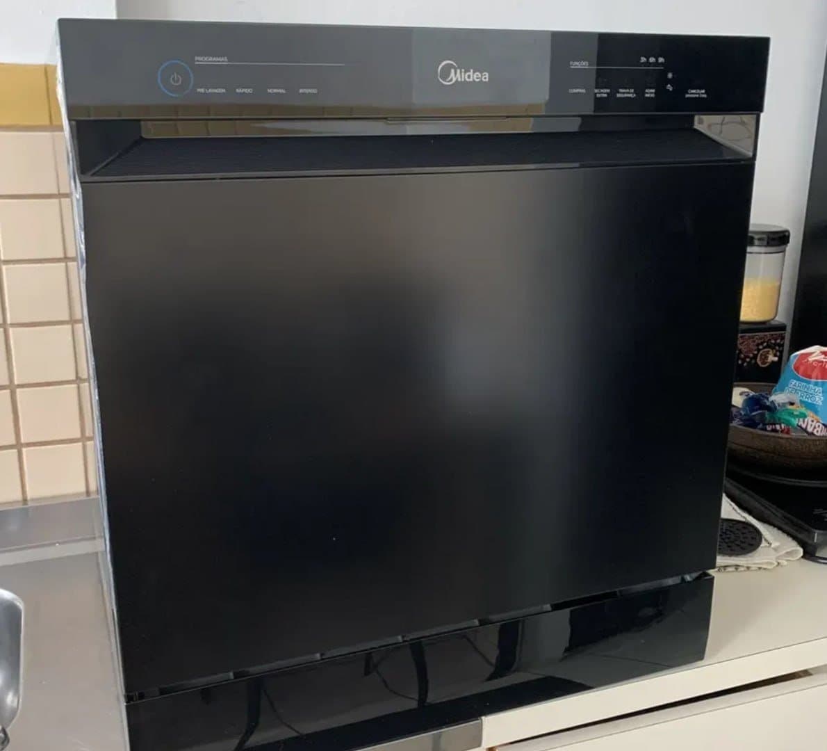 Lava Louças 8 Serviços Preta Touch Plus Midea 127V