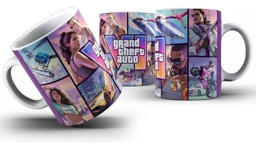 Caneca Jogo GTA VI 6 Gamer