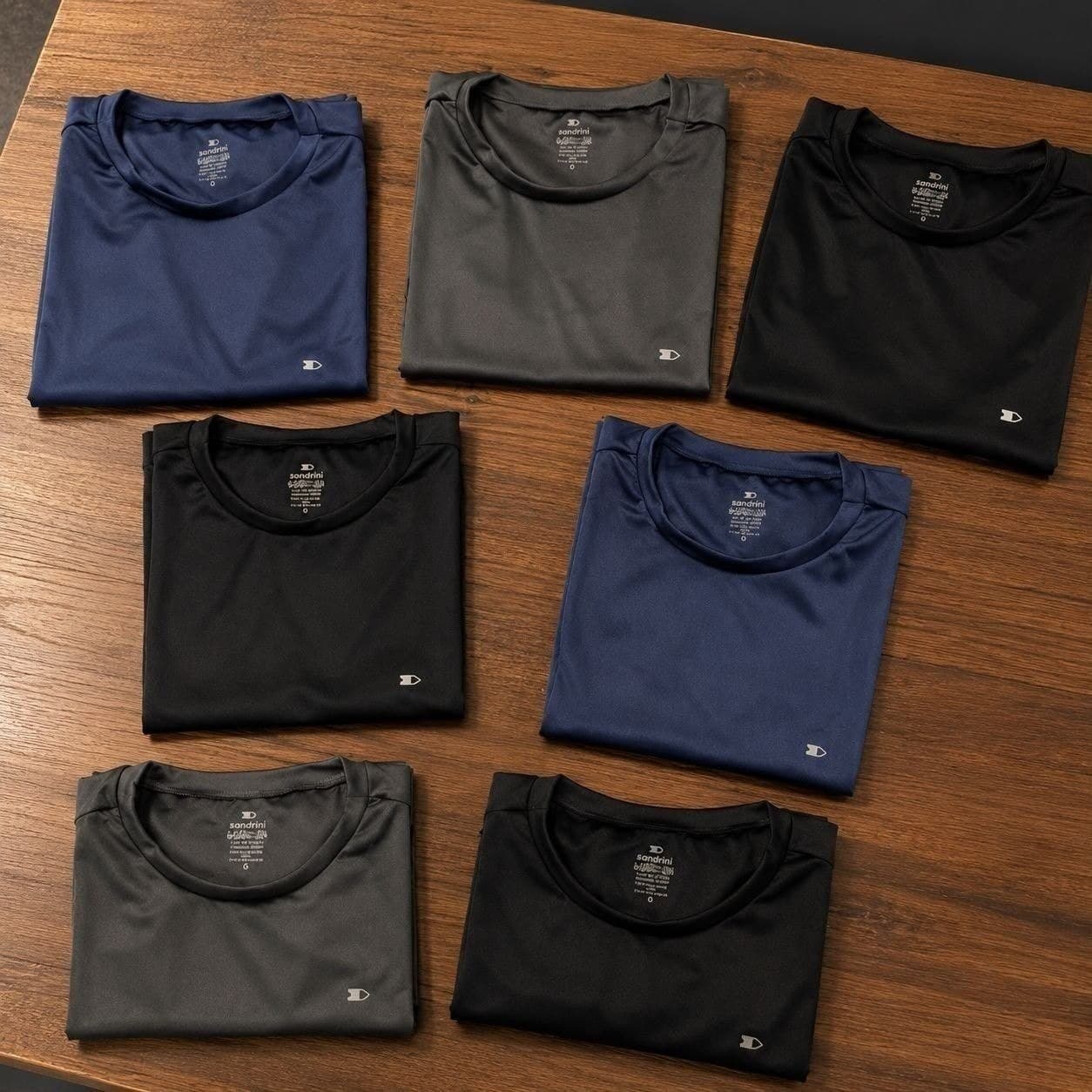 Kit com 8 Camisas Sandrini Dry Fit Masculinas